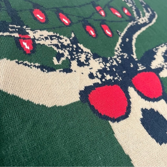 Men’s Holiday Ugly Christmas Sweater Festive‎ Party Work Casual Reindeer Sz XL - Picture 3 of 6